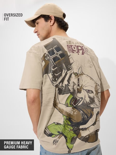 GOTG  Rocket Oversized T-Shirts