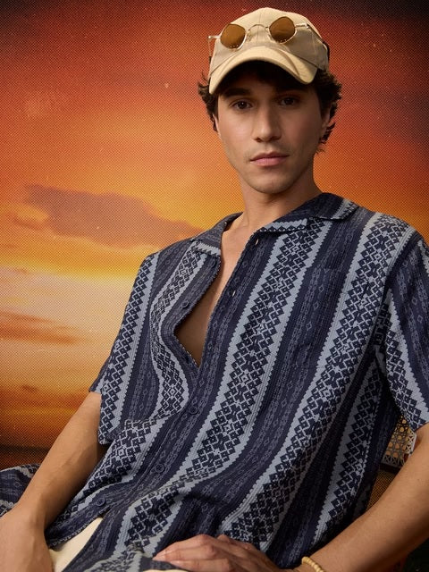 Eclectic Men Textured Shirts