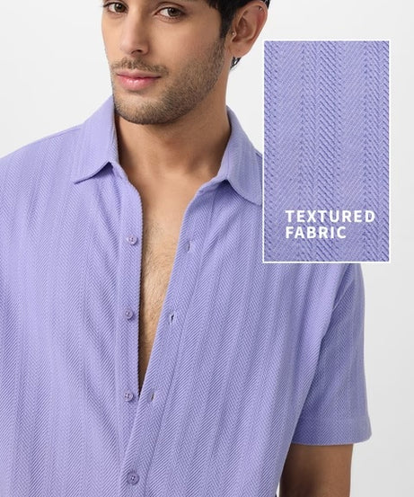 Orchid Men Textured Shirts