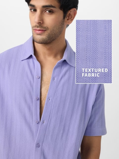 Orchid Men Textured Shirts