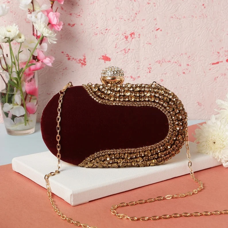 Velvet Clutch purse