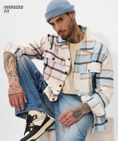 Blushing Skies Men Flannel Shackets