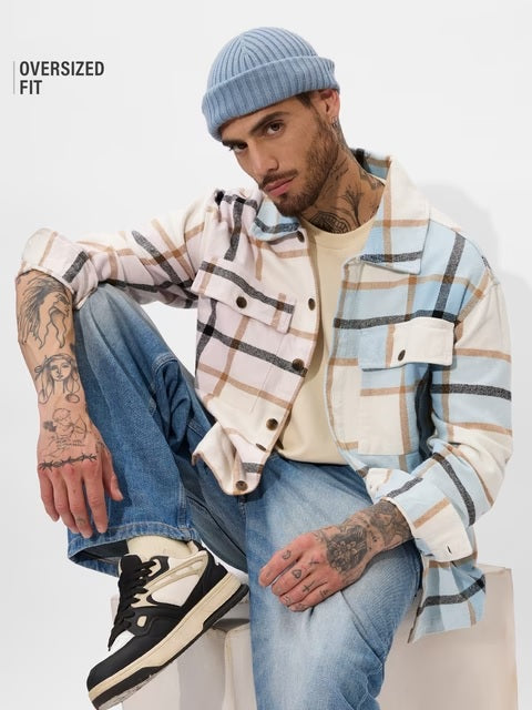 Blushing Skies Men Flannel Shackets