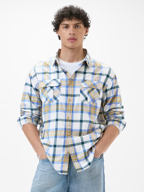 Plaid Sailor Men Utility Shirts