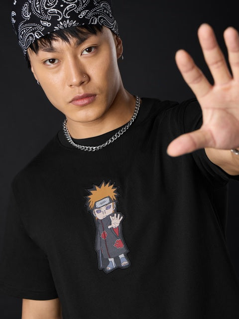 Naruto Shippuden Chibi Pain Men Relaxed Fit T-Shirts