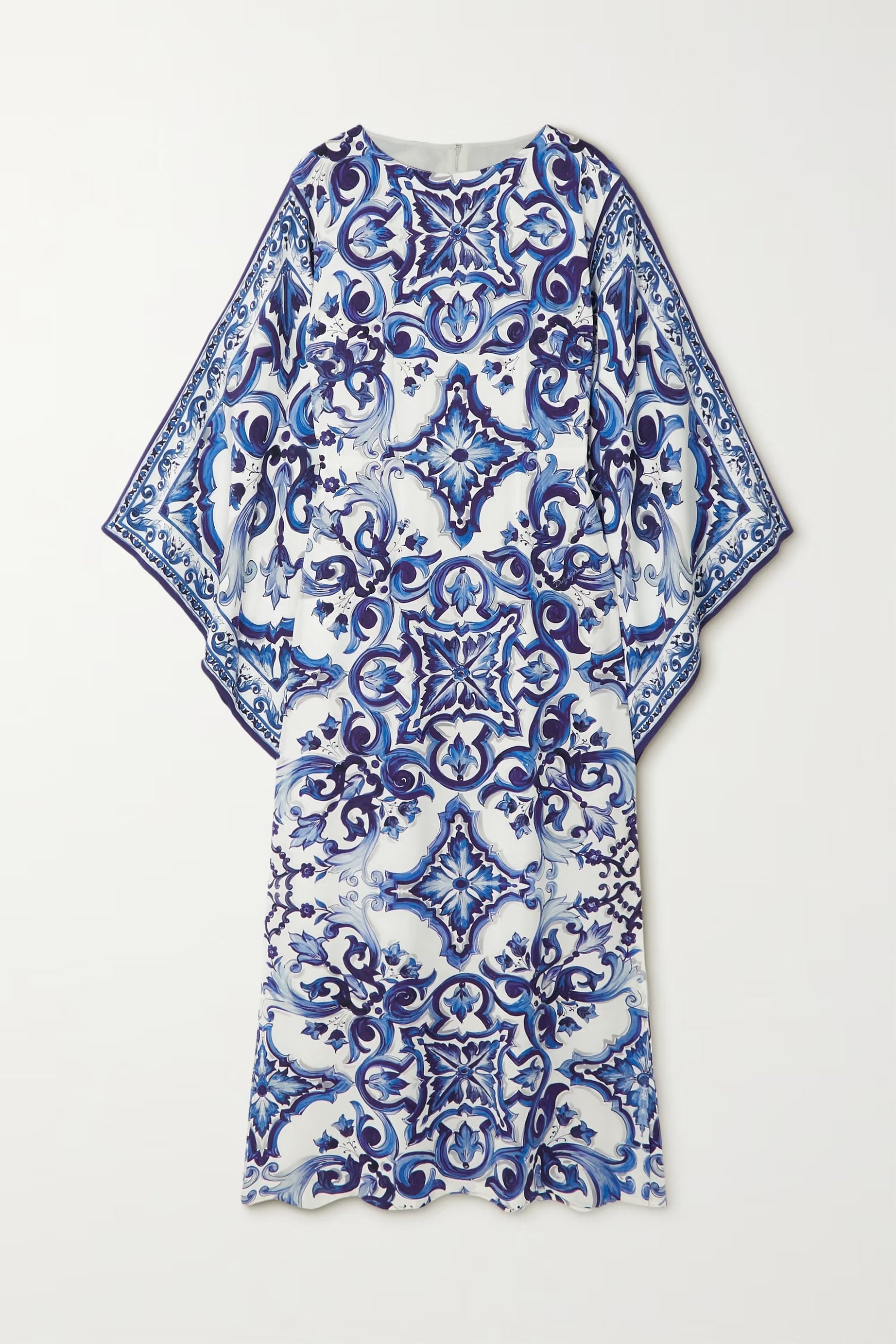 Silk Digital Printed Beach Wear Women's Long Kaftan