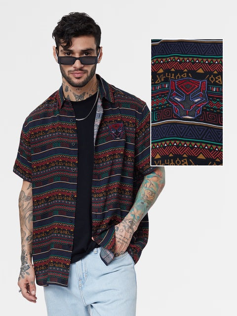 Black Panther Pattern Holiday Shirts