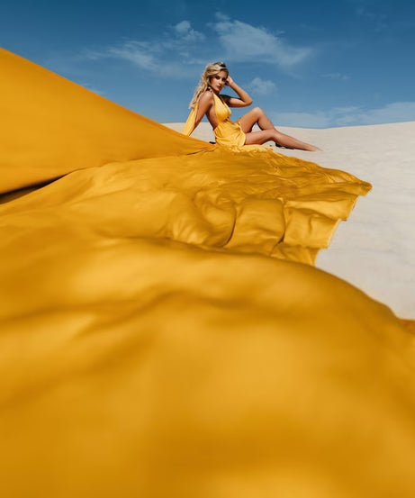 Long Flying Dress for Photo Shoot Long Train Dress Santorini Flying Dress