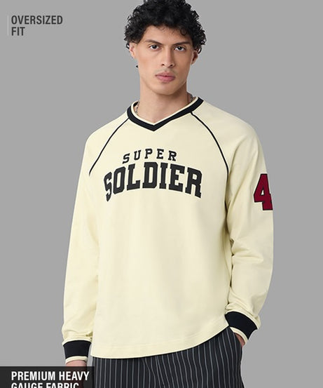Captain America Super Soldier Oversized Full Sleeve T-Shirts