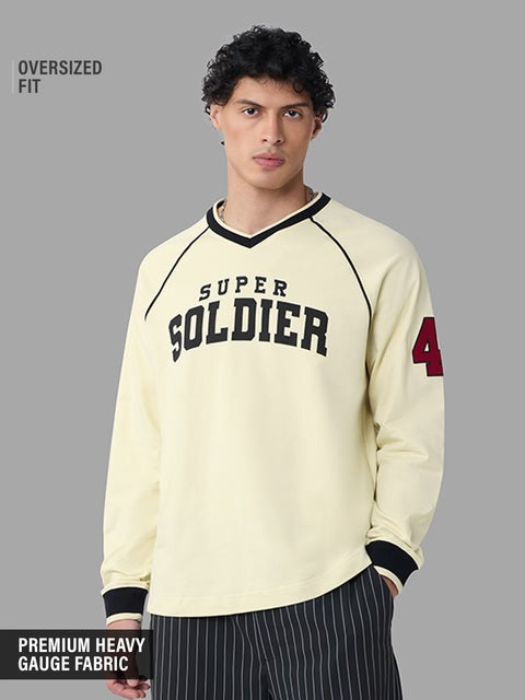 Captain America Super Soldier Oversized Full Sleeve T-Shirts