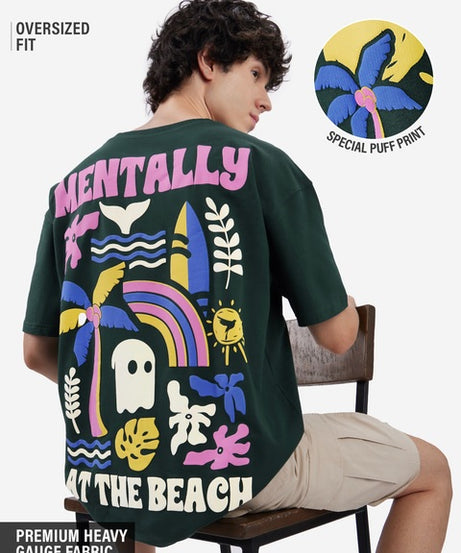 At The Beach Oversized T-Shirts
