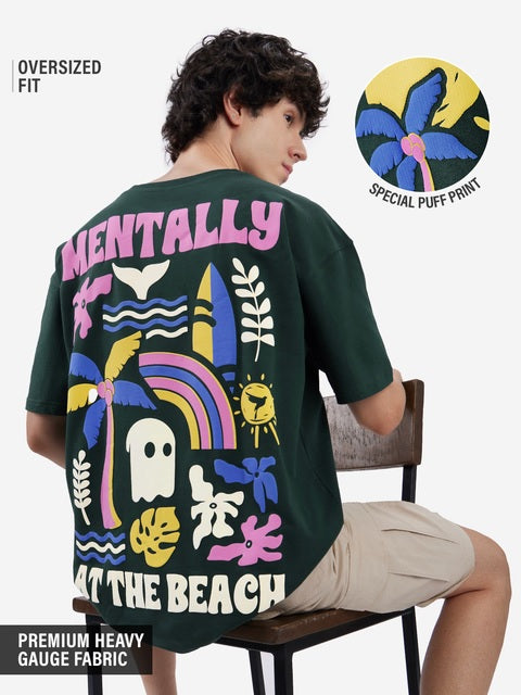At The Beach Oversized T-Shirts