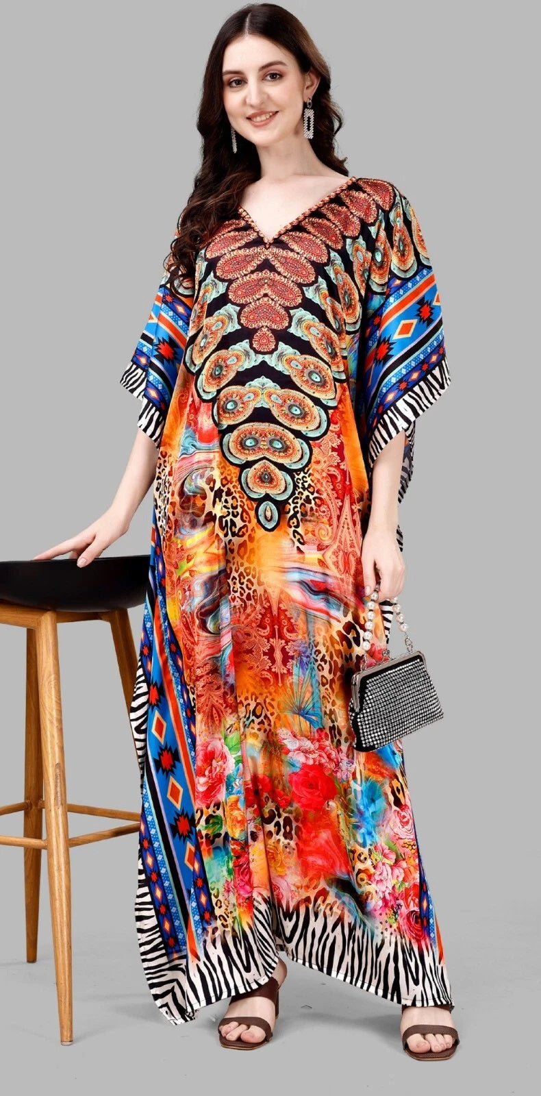 Kaftan Dresses for Women Free Size Batwing Sleeve Caftans,Gift For Her