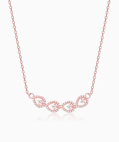Rose Gold Peary Love Necklace