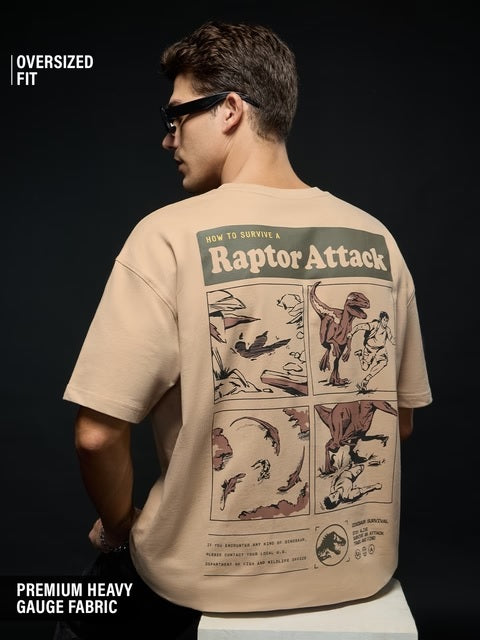 Jurassic Park Fossil Oversized T-Shirts