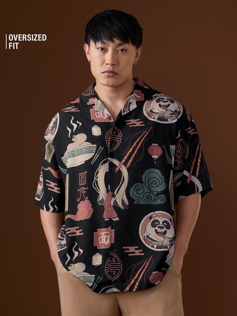 Kung Fu Panda Ramen Oversized Shirts