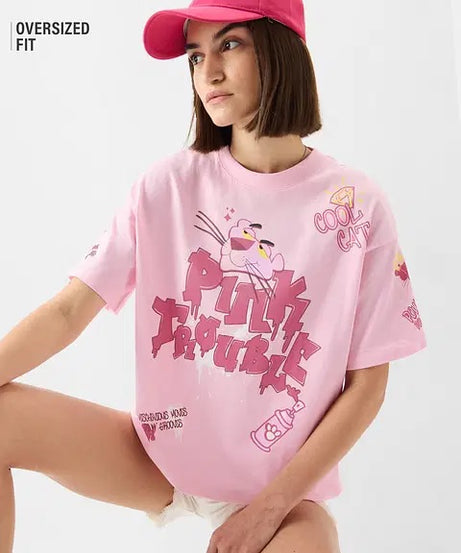Pink Panther Pink Trouble T-shirt