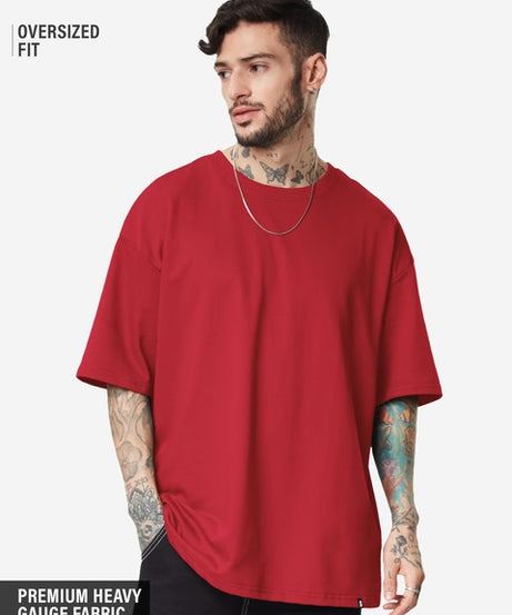 Classic Red Oversized T-Shirts