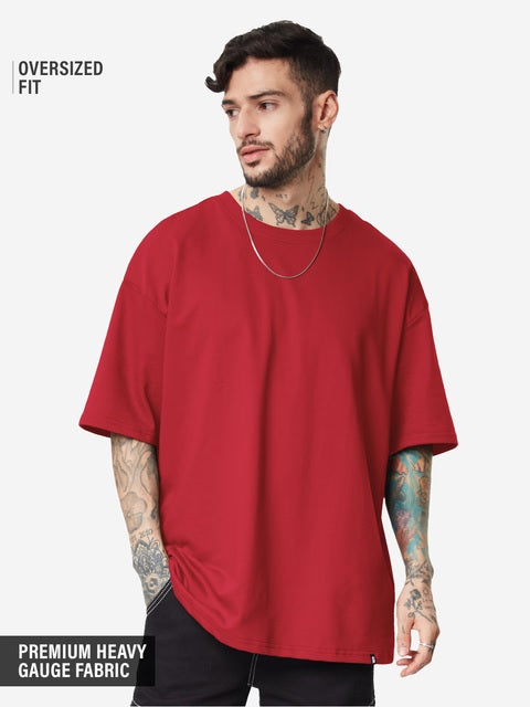 Classic Red Oversized T-Shirts