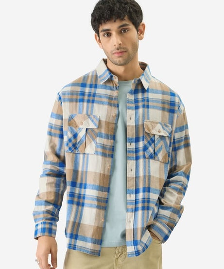 Plaid Corsair Men Utility Shirts
