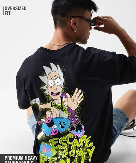 Rick & Morty Escape From Reality Oversized T-Shirts