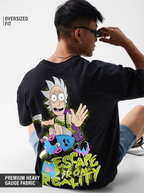 Rick & Morty Escape From Reality Oversized T-Shirts