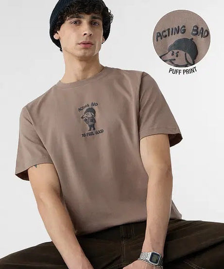 Relaxed T-Shirt: Acting Bad Men Relaxed Fit T-Shirts