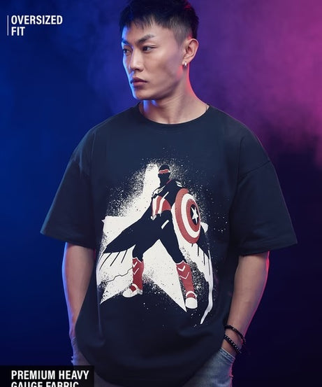 Captain America Sam Soldier Oversized T-Shirts