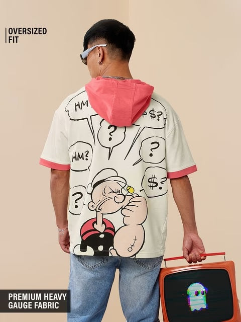 Popeye Thinking Hat Hooded T-Shirts