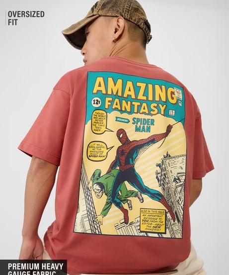 Spider-Man  Amazing Fantasy Oversized T-Shirts