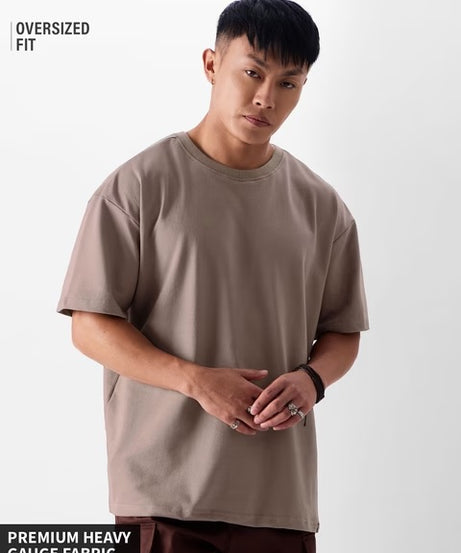 Solids  Brown Sugar Oversized T-Shirts