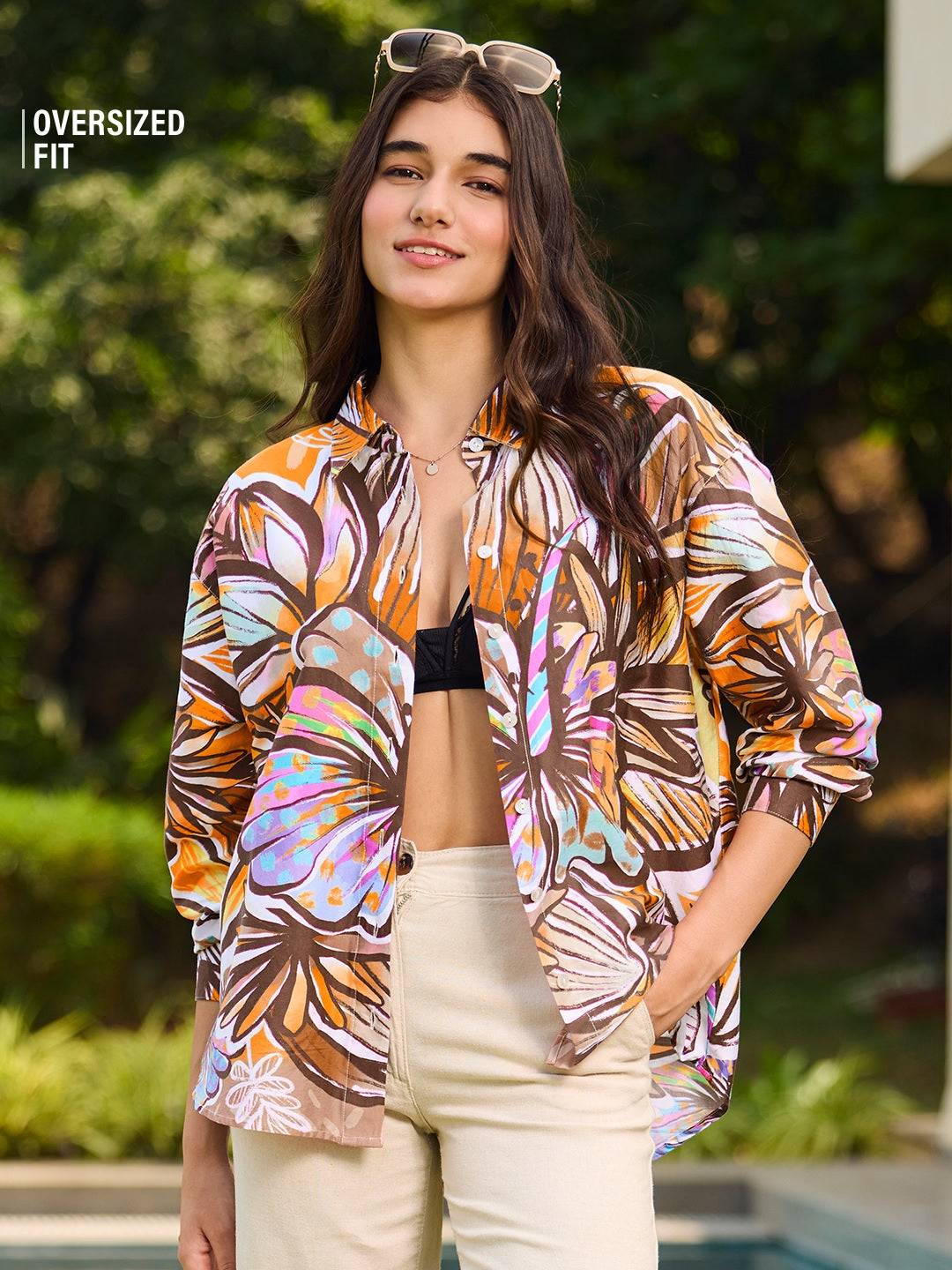 Floral Mirage Women Boyfriend Shirts