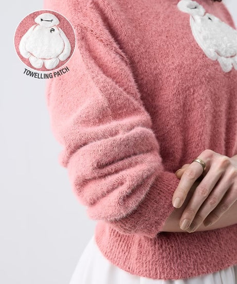 Disne Fuzzy Baymax Women Oversized Sweaters