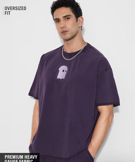 Mr. Souls Purple Oversized T-Shirts