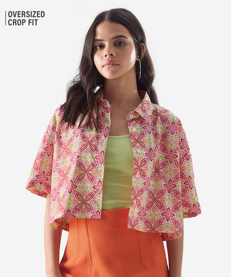 TSS Originals Rosebloom Women Cropped Shirts