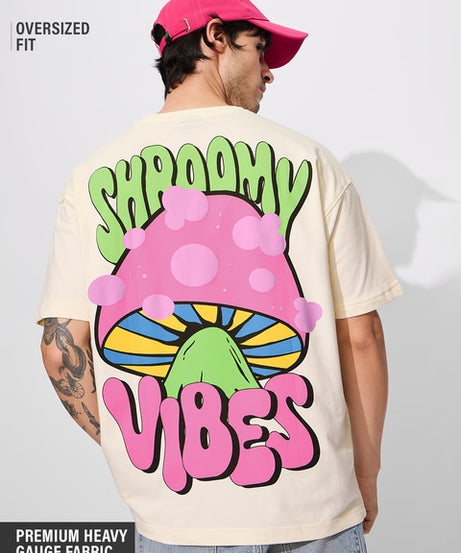 Shroomy Vibes Men Oversized T-Shirts