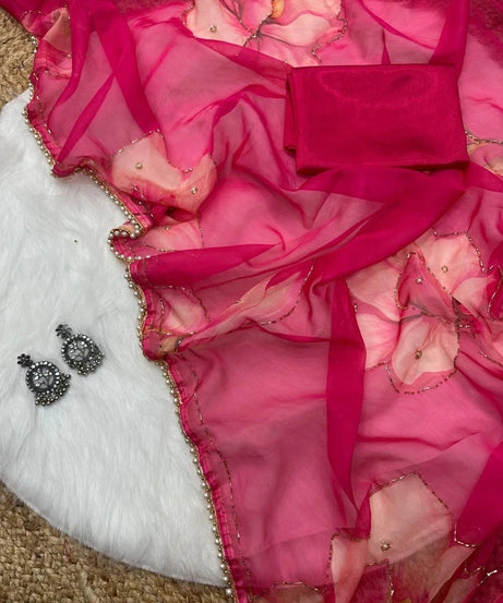 Soft Tebi Silk Beautiful Designer Saree With Blouse 11-GP