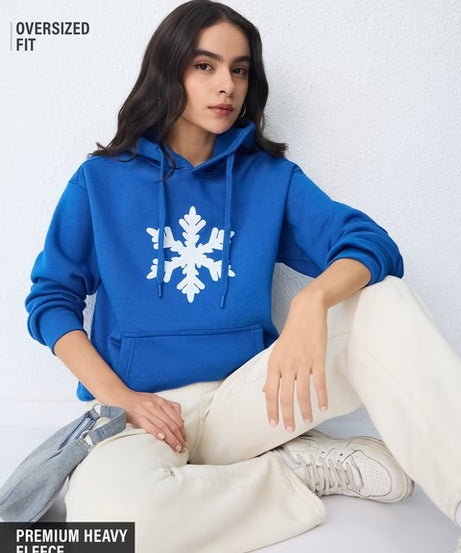 Snowflake Women Oversized Hoodies