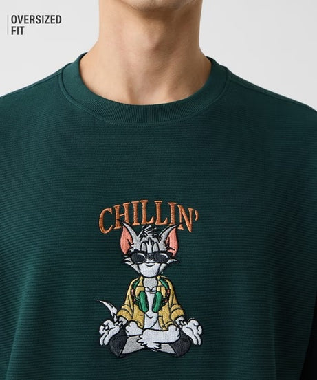 Tom & Jerry  Chillin' Oversized T-Shirts