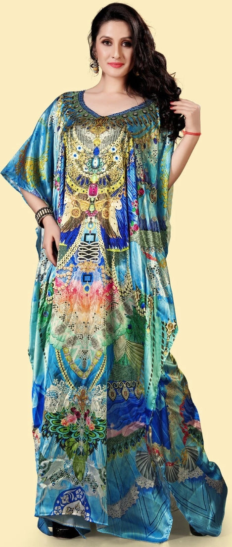 Kaftan dress for women Beach cover-up Caftan, Free size long maxi dress