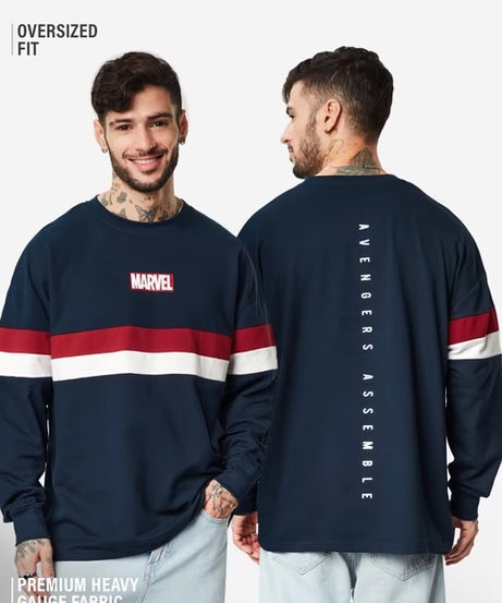 Marvel  Avengers Assemble Oversized Full Sleeve T-Shirts