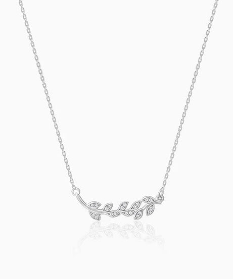 Silver Leaf Necklace