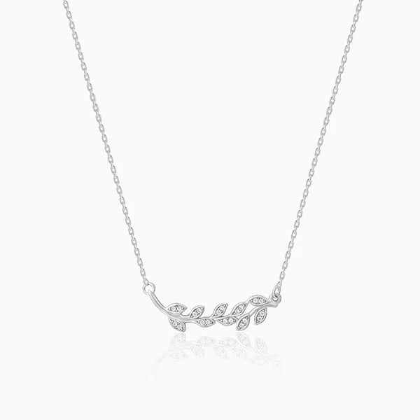 Silver Leaf Necklace