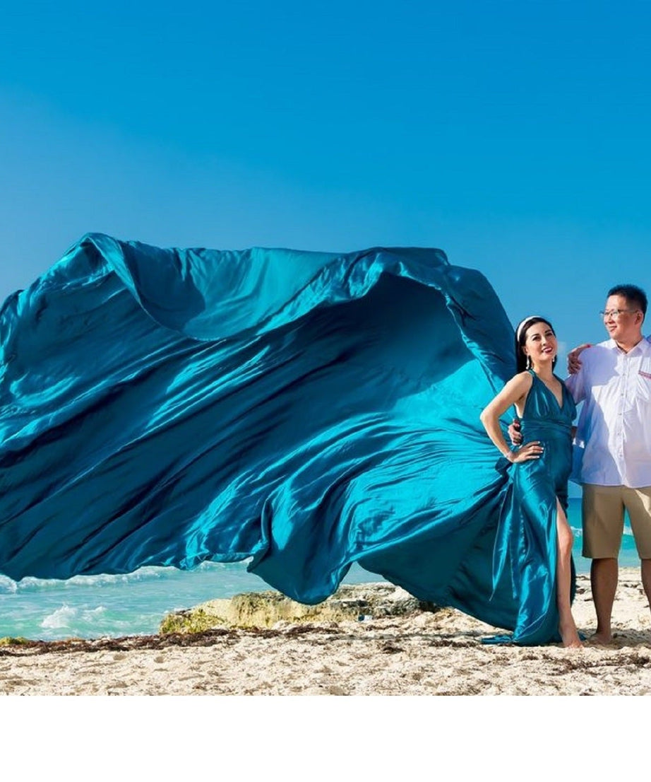 Flying Dress for Photoshoot, Long Flying Dress, Flying Dress Santorini