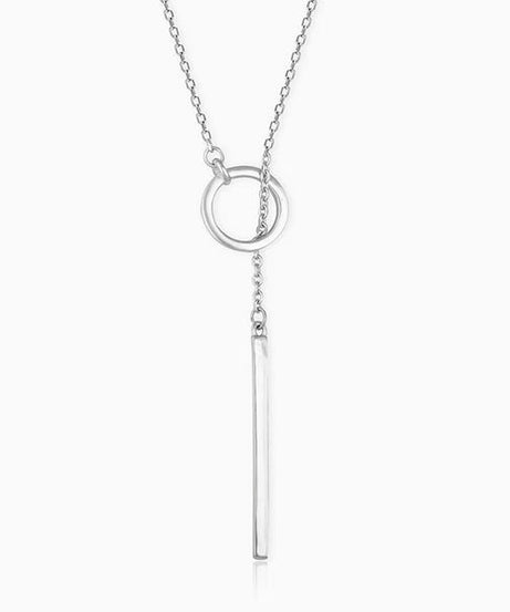 Silver Elegance Over All Pendant With Link Chain