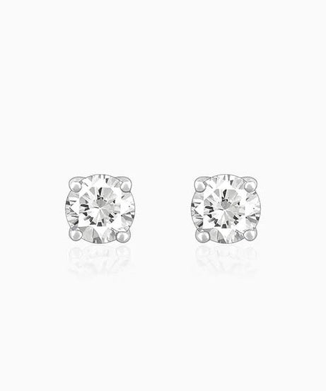 Silver Zircon Earrings