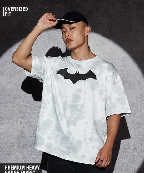 Batman Bat Signal Tie Dye Oversized T-Shirts