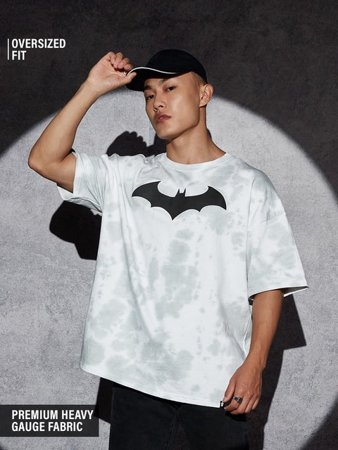 Batman Bat Signal Tie Dye Oversized T-Shirts
