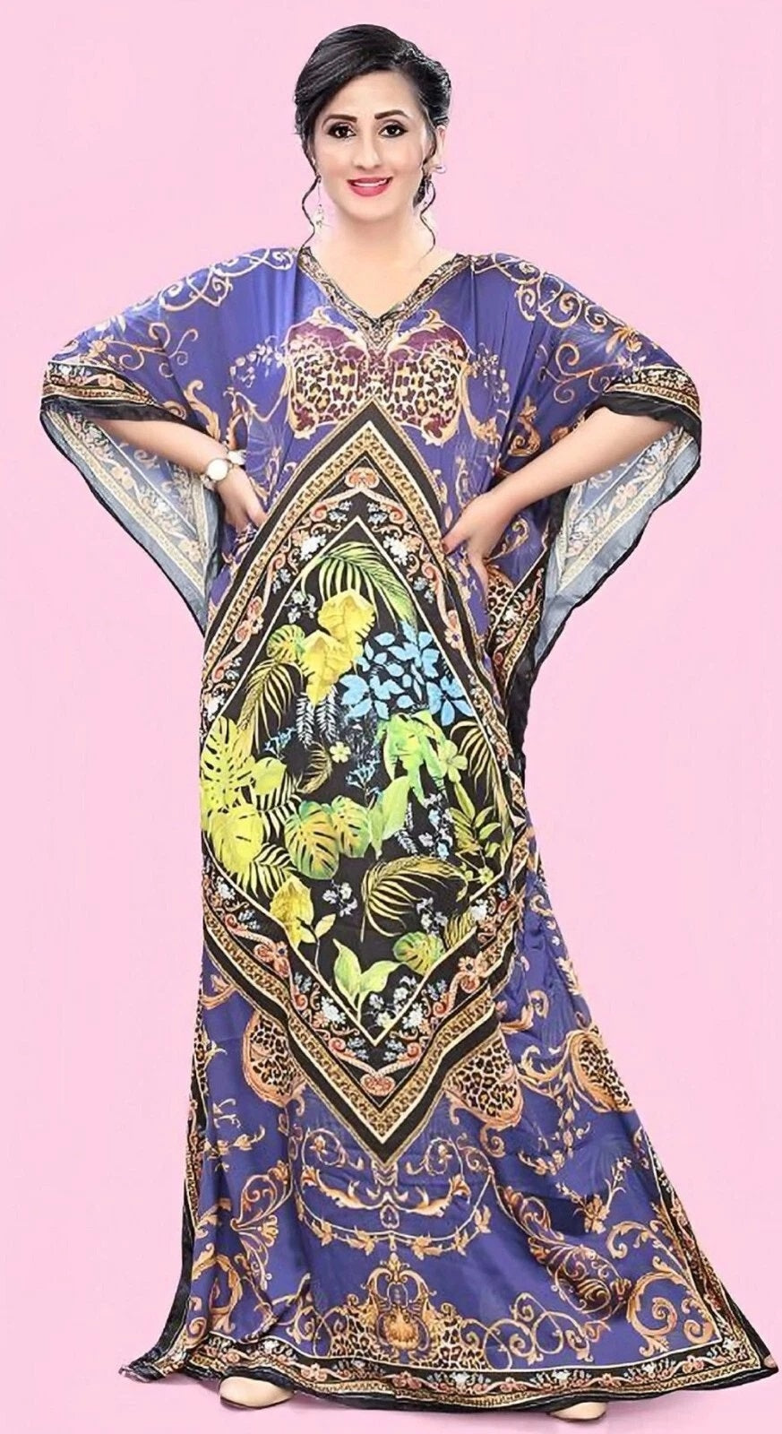 Kaftan dress for women Colorful Print Cover Ups Caftan BeachDresses for Swimwear