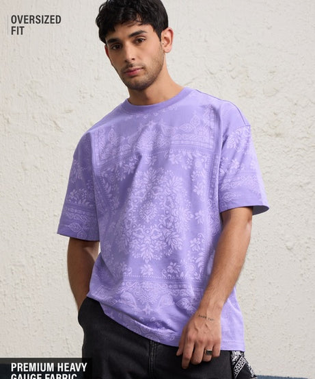 Indie Blue Oversized T-Shirts